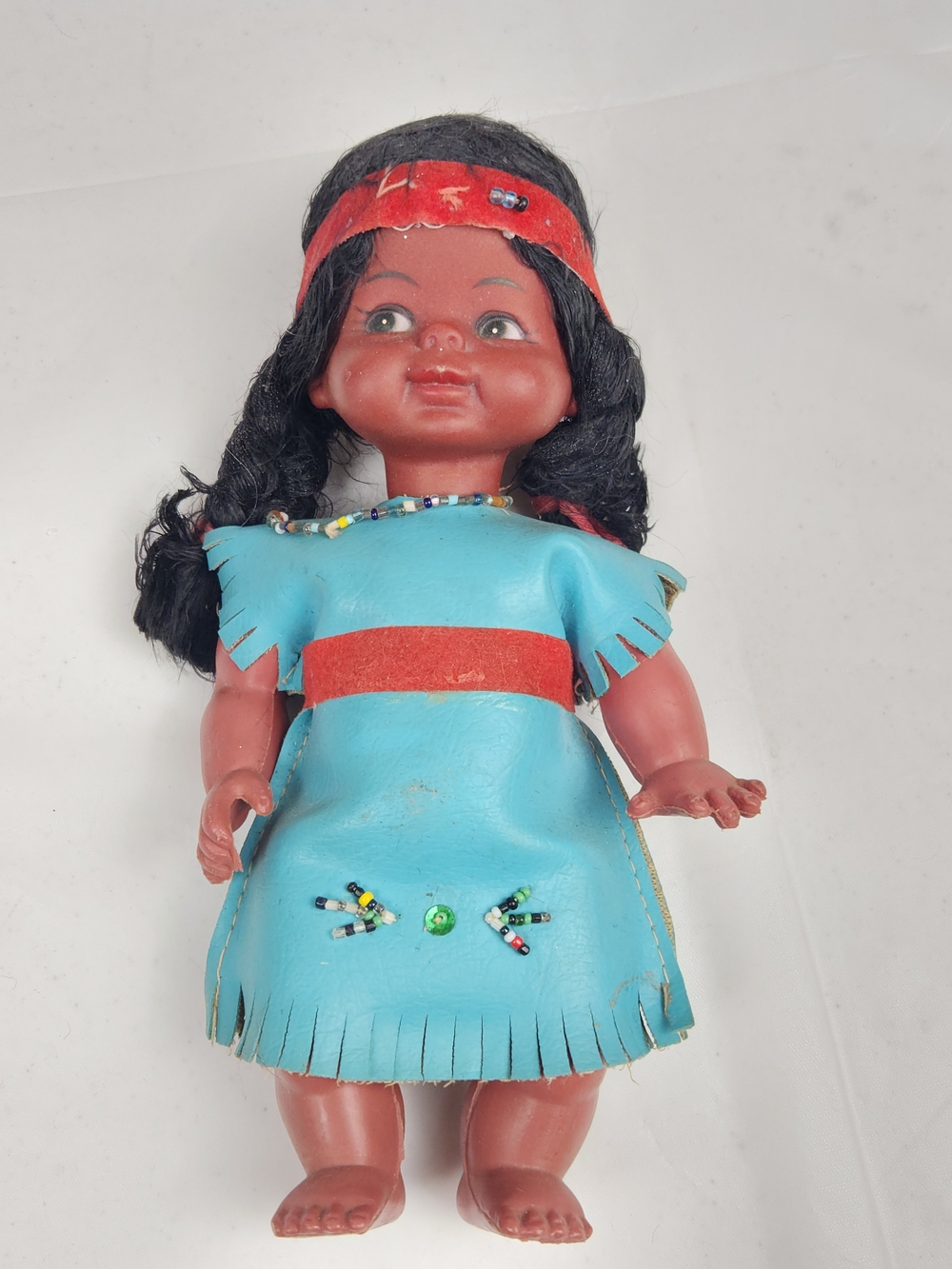 Vintage Native American Style Souvenir Doll (8")